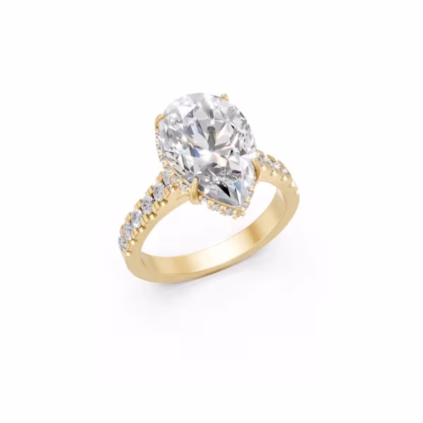 Teardrop Solitaire Ring