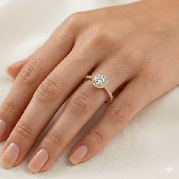 Round Halo Ring