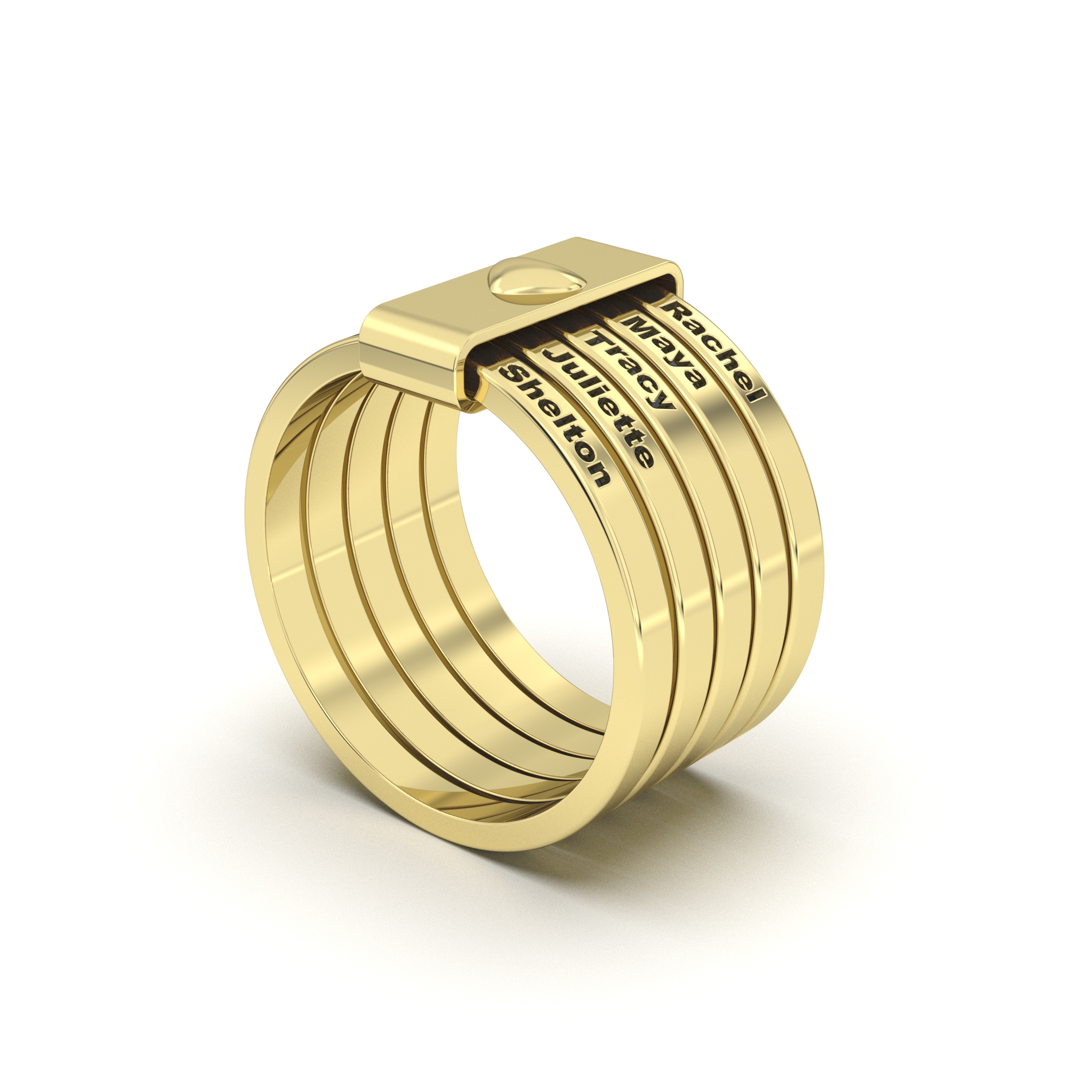 Stackable Name Ring