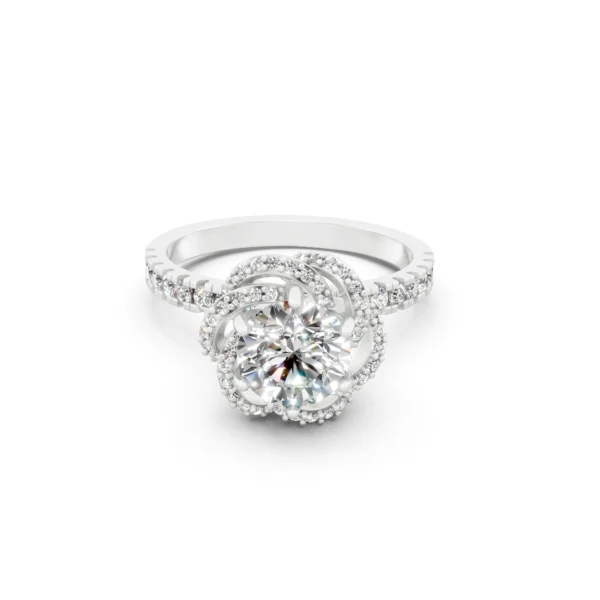 Floral Halo Ring