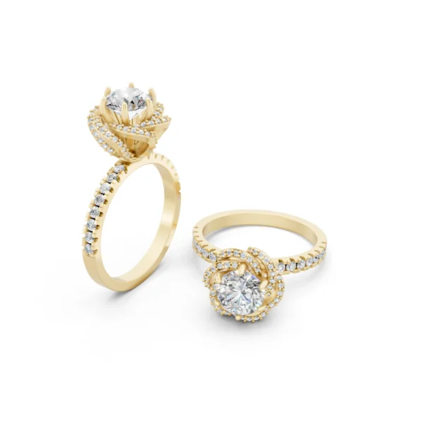 Floral Halo Ring