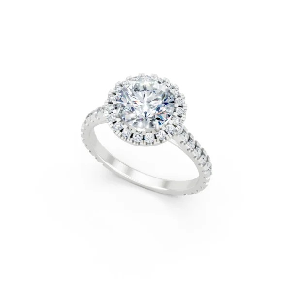 Round Halo Ring