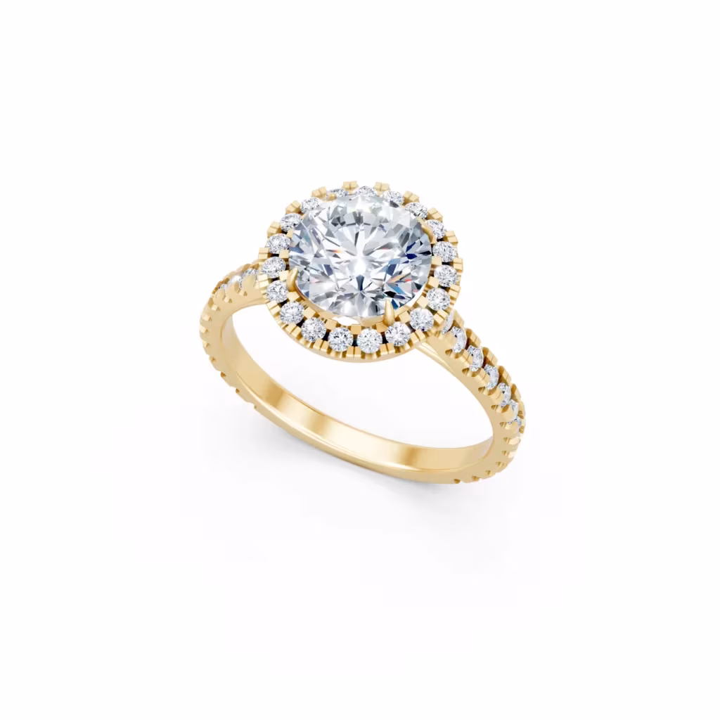 Round Halo Ring