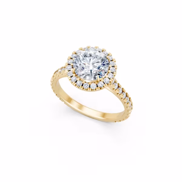 Round Halo Ring