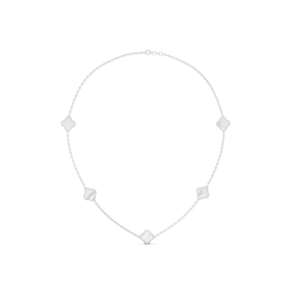 Mother of Pearl Clover Necklace