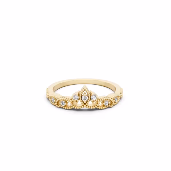 Crown Diamond Ring