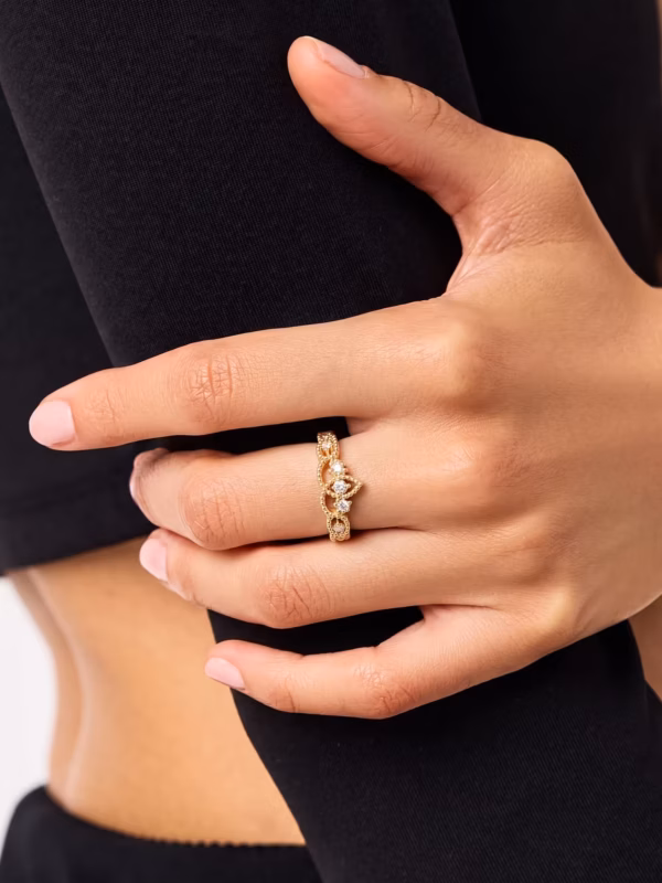 Crown Diamond Ring