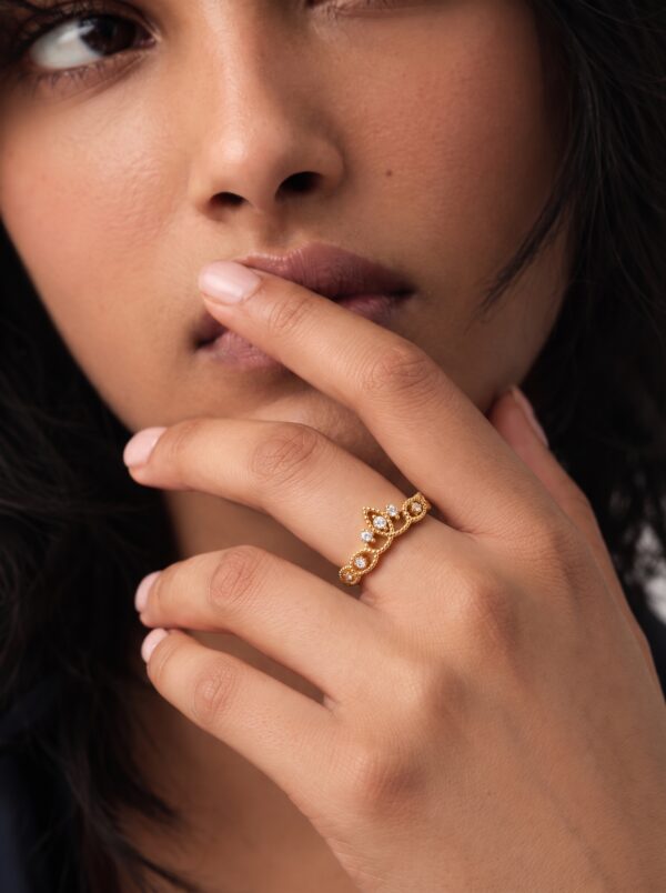 Crown Diamond Ring