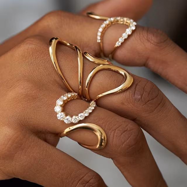 18K gold rings Bahrain — custom jewellery Empire Jewellery