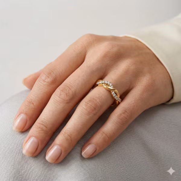 Twisted Diamond Band