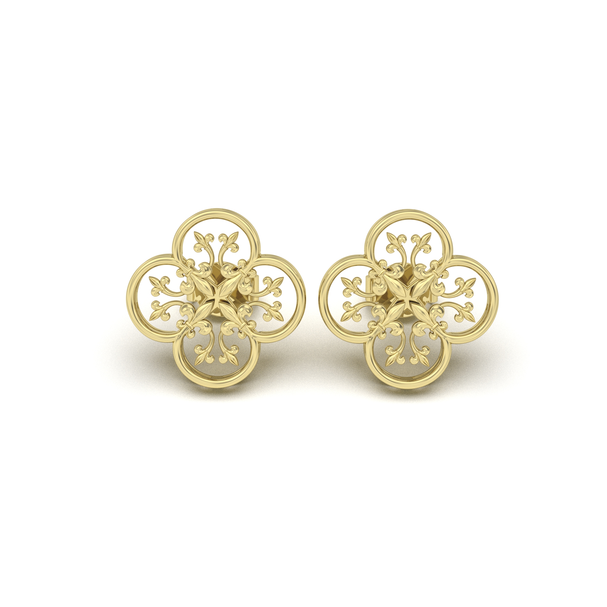 Filigree Clover Earrings