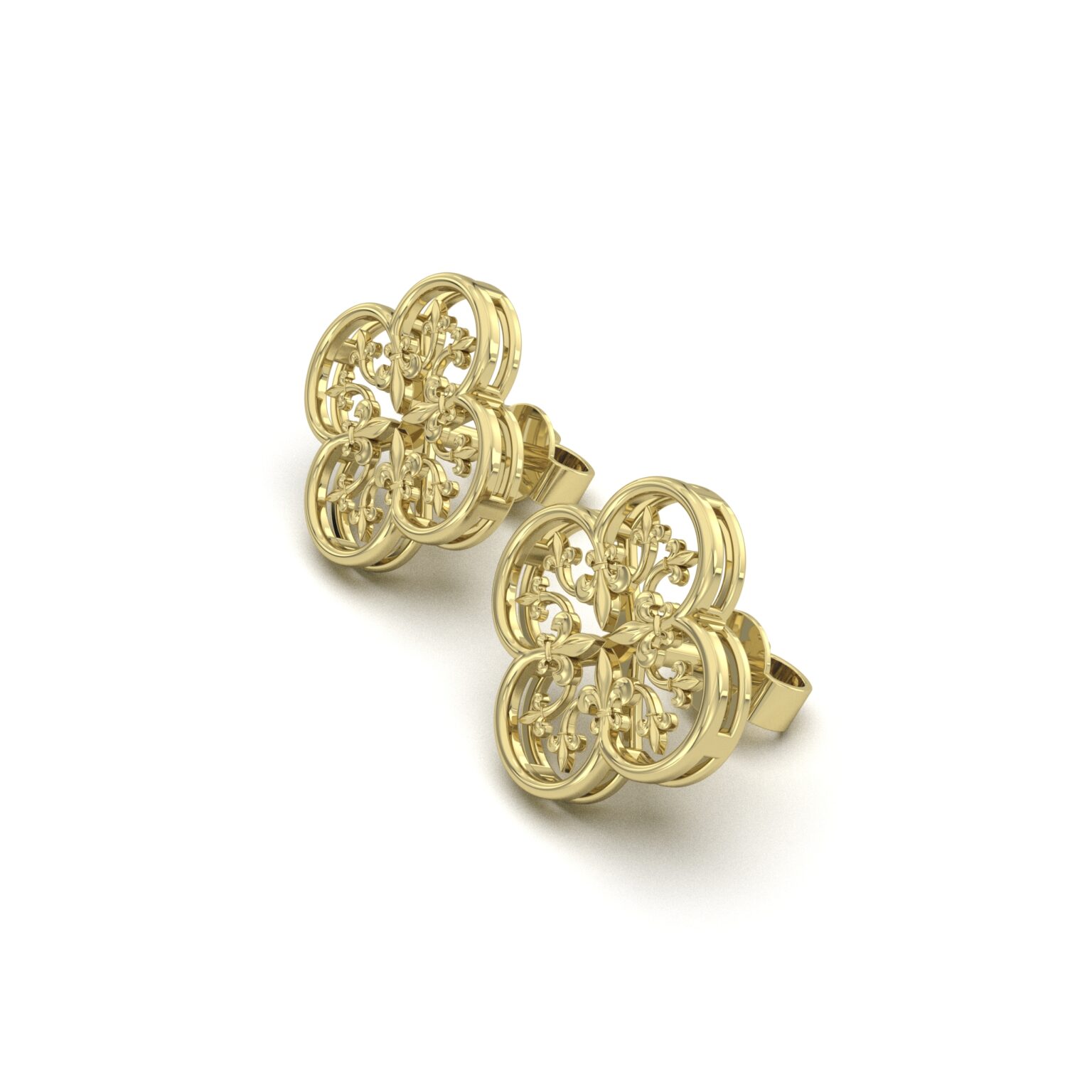 Filigree Clover Earrings