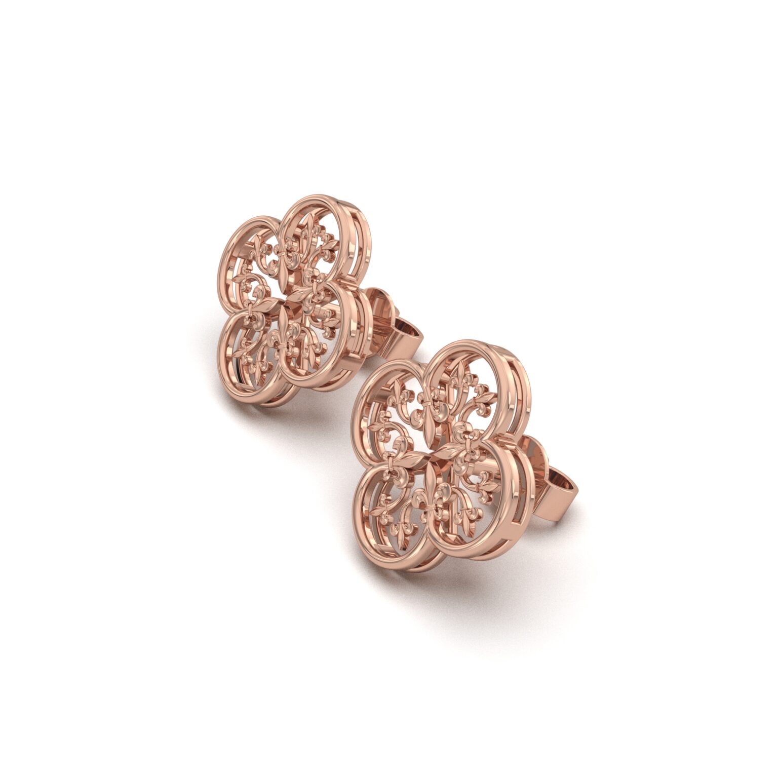 Filigree Clover Earrings