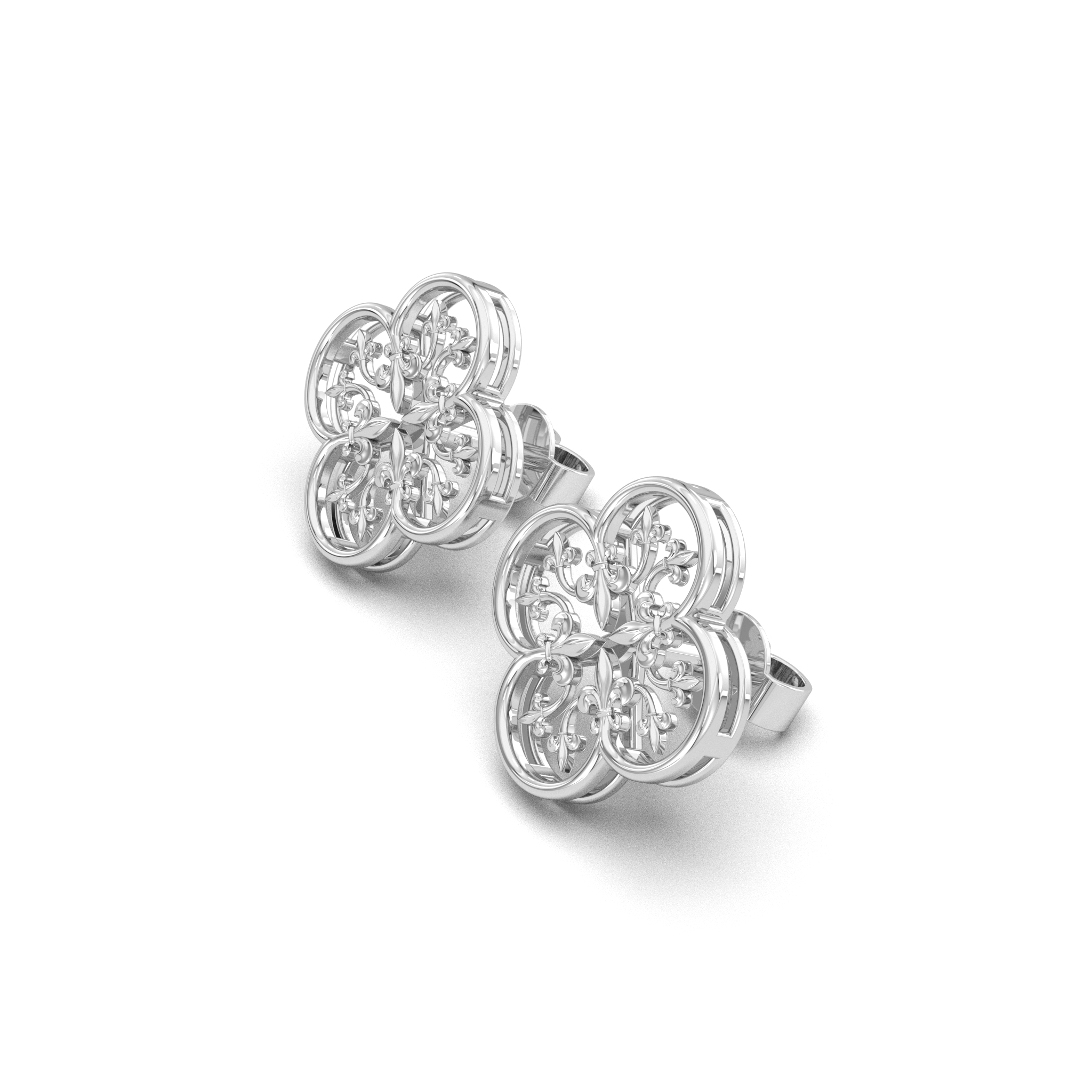 Filigree Clover Earrings