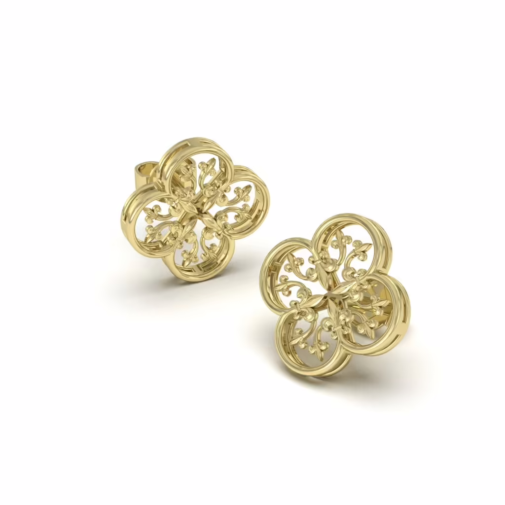 Filigree Clover Earrings