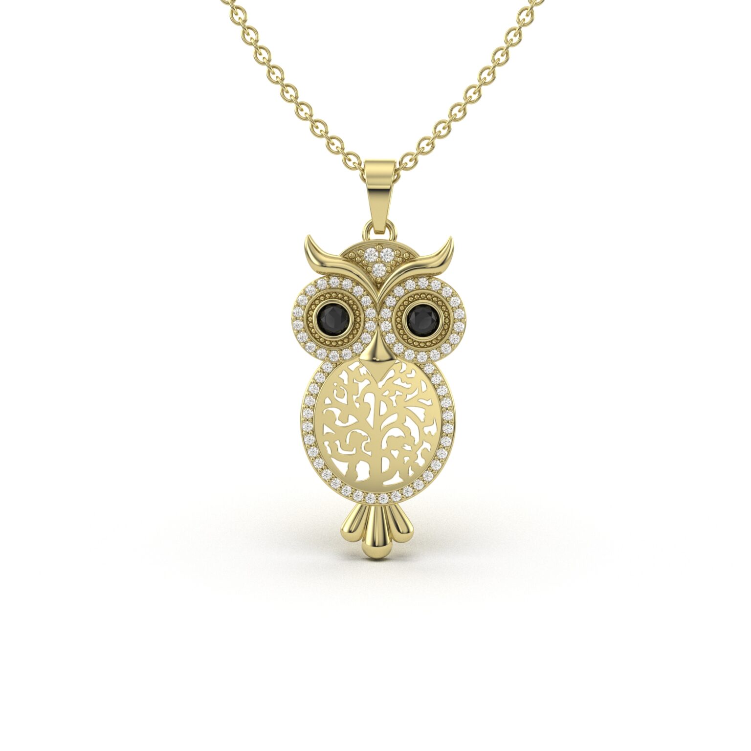 Sparkling Owl Charm