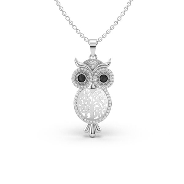 Sparkling Owl Charm