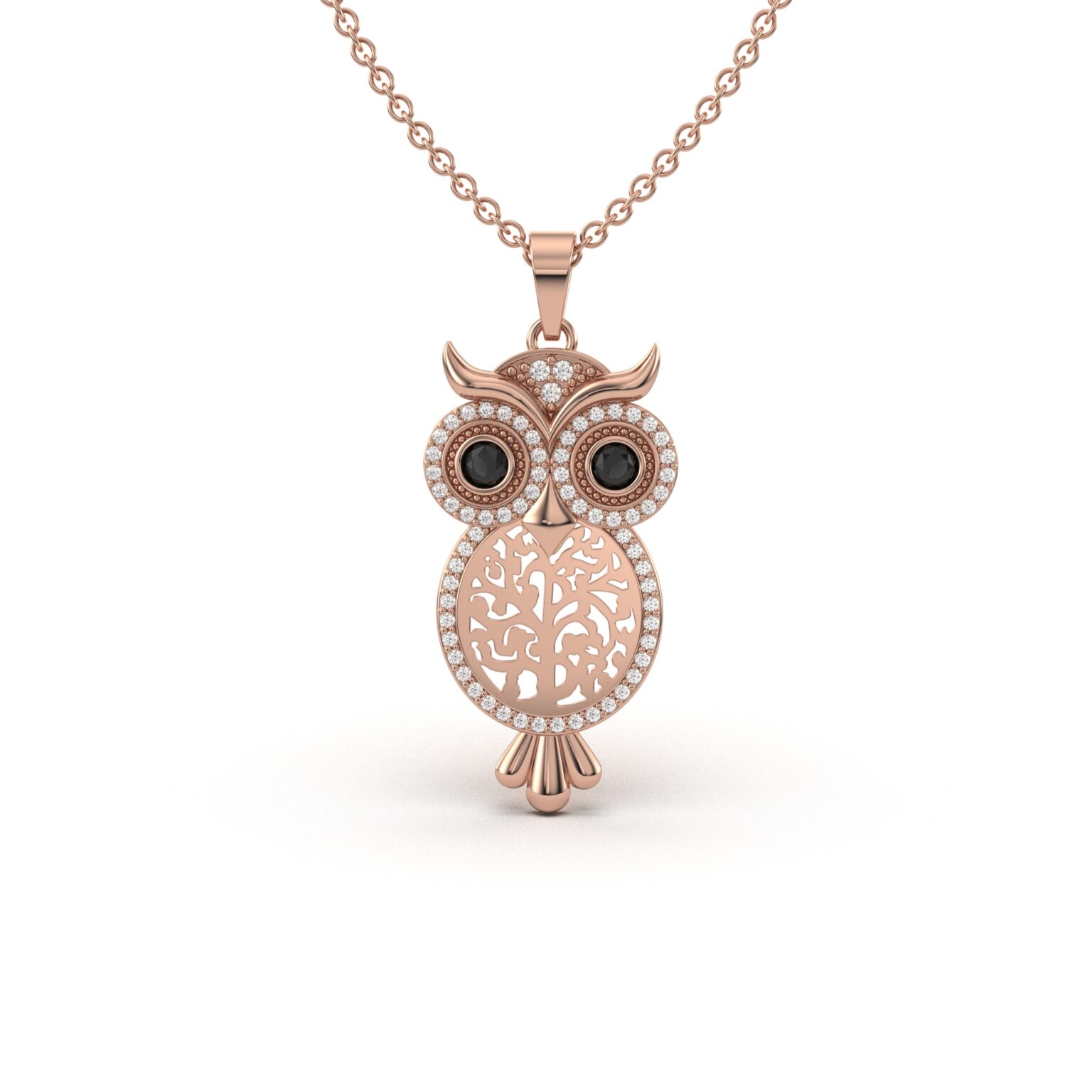Sparkling Owl Charm