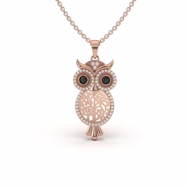 Sparkling Owl Charm