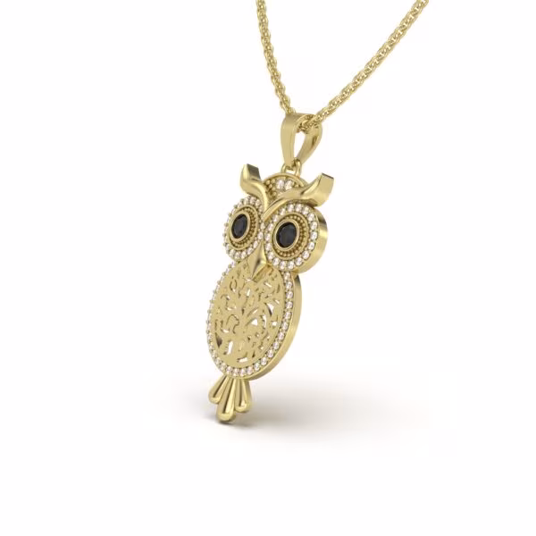 Sparkling Owl Charm