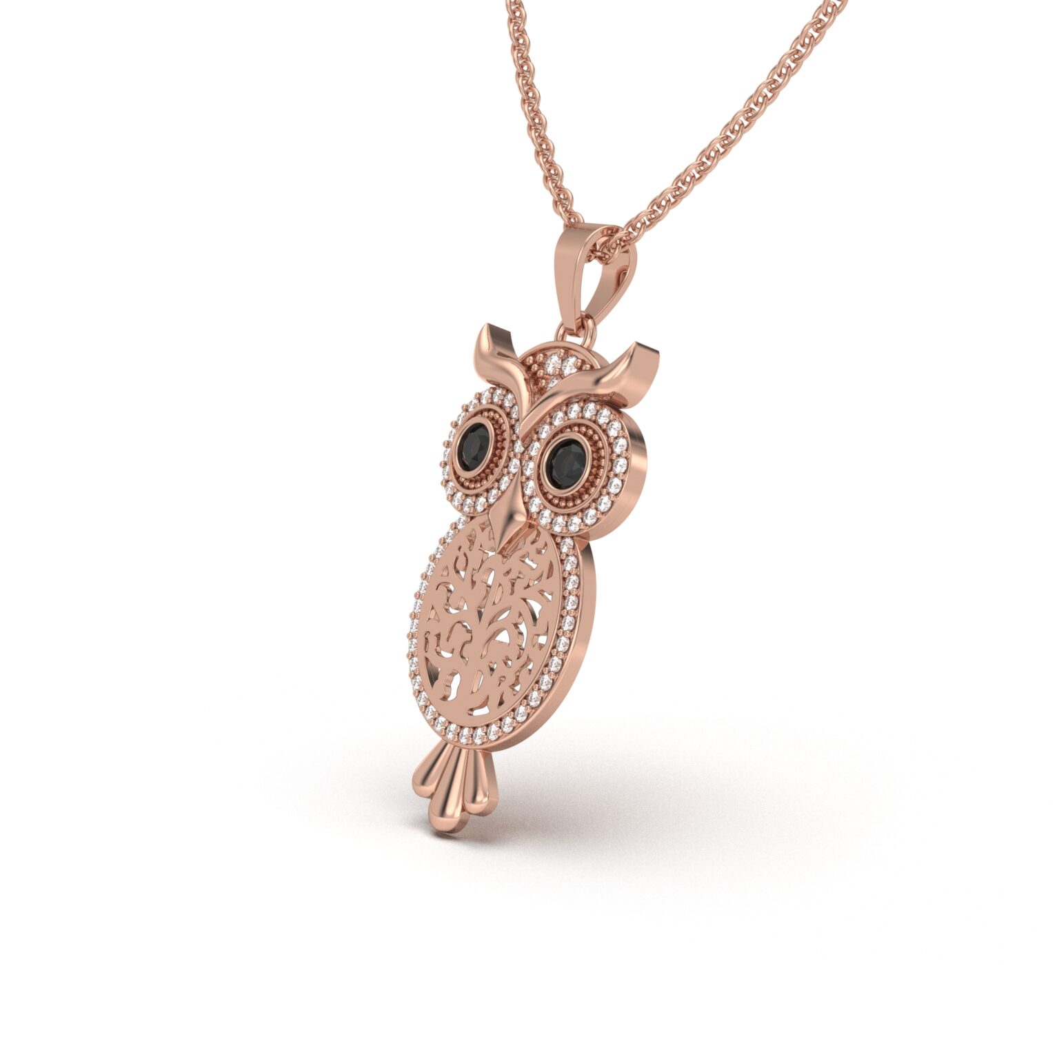 Sparkling Owl Charm