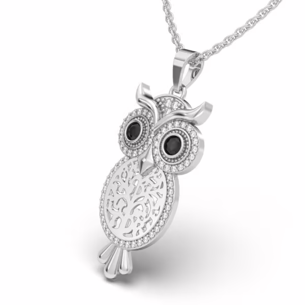 Sparkling Owl Charm