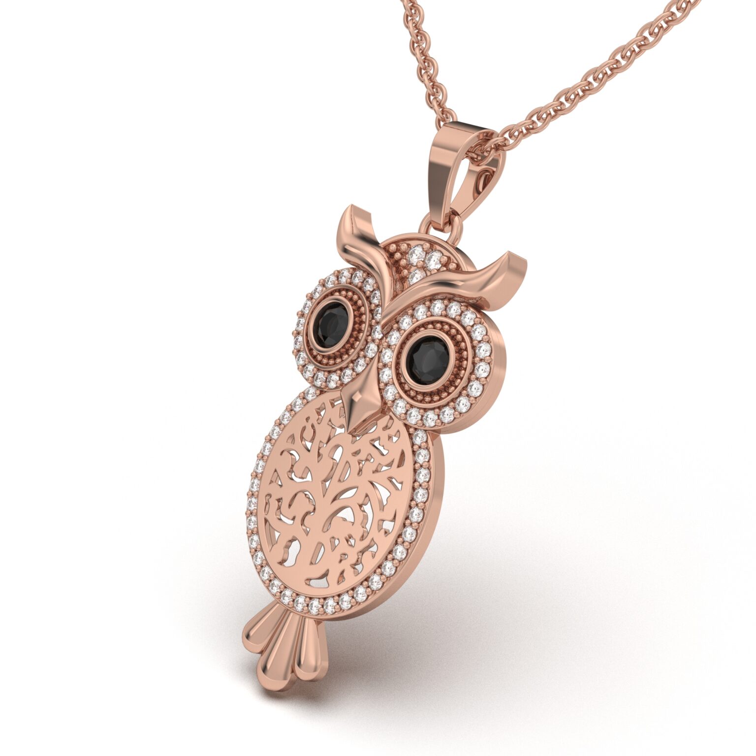 Sparkling Owl Charm