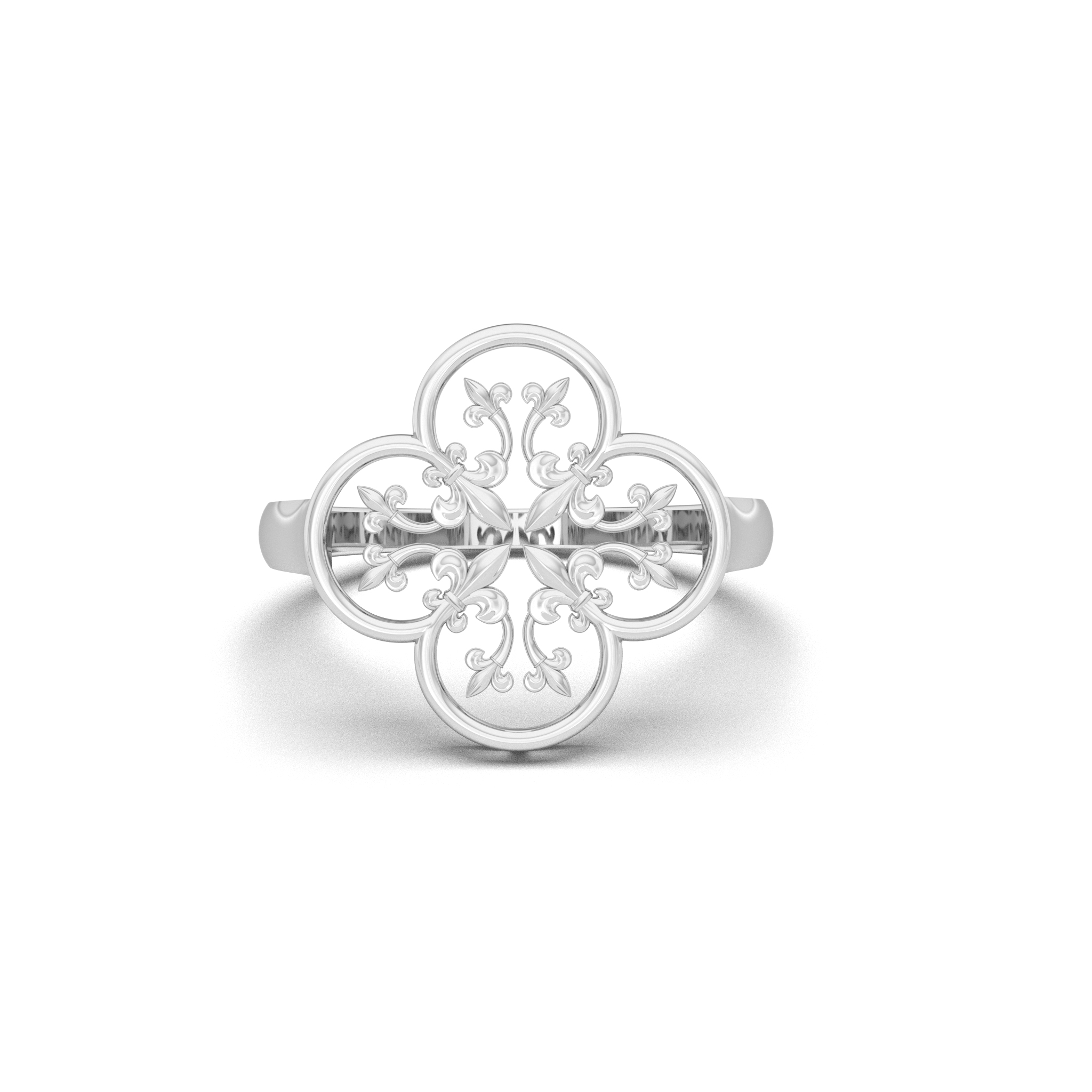 Filigree Clover Ring 5 Filigree Clover Ring