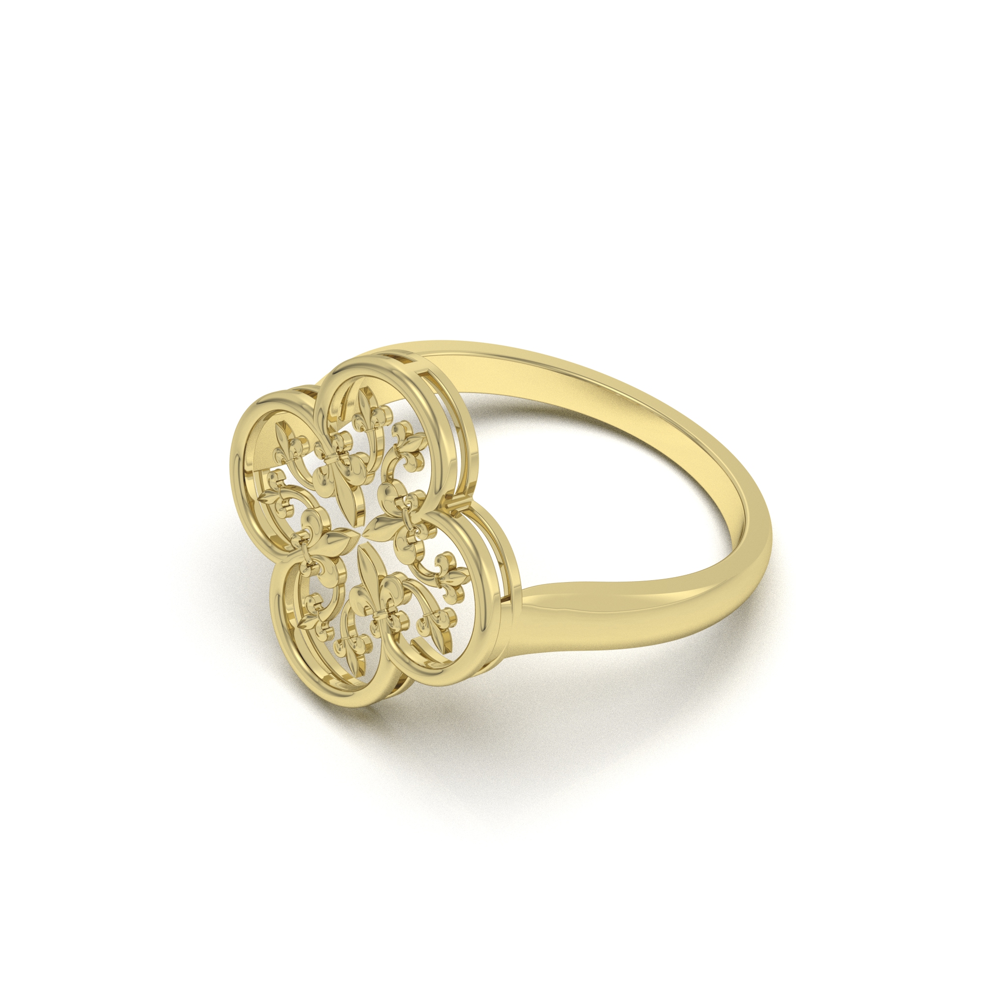 Filigree Clover Ring 3 Filigree Clover Ring