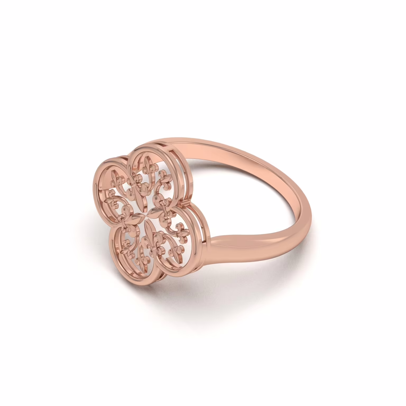 Filigree Clover Ring