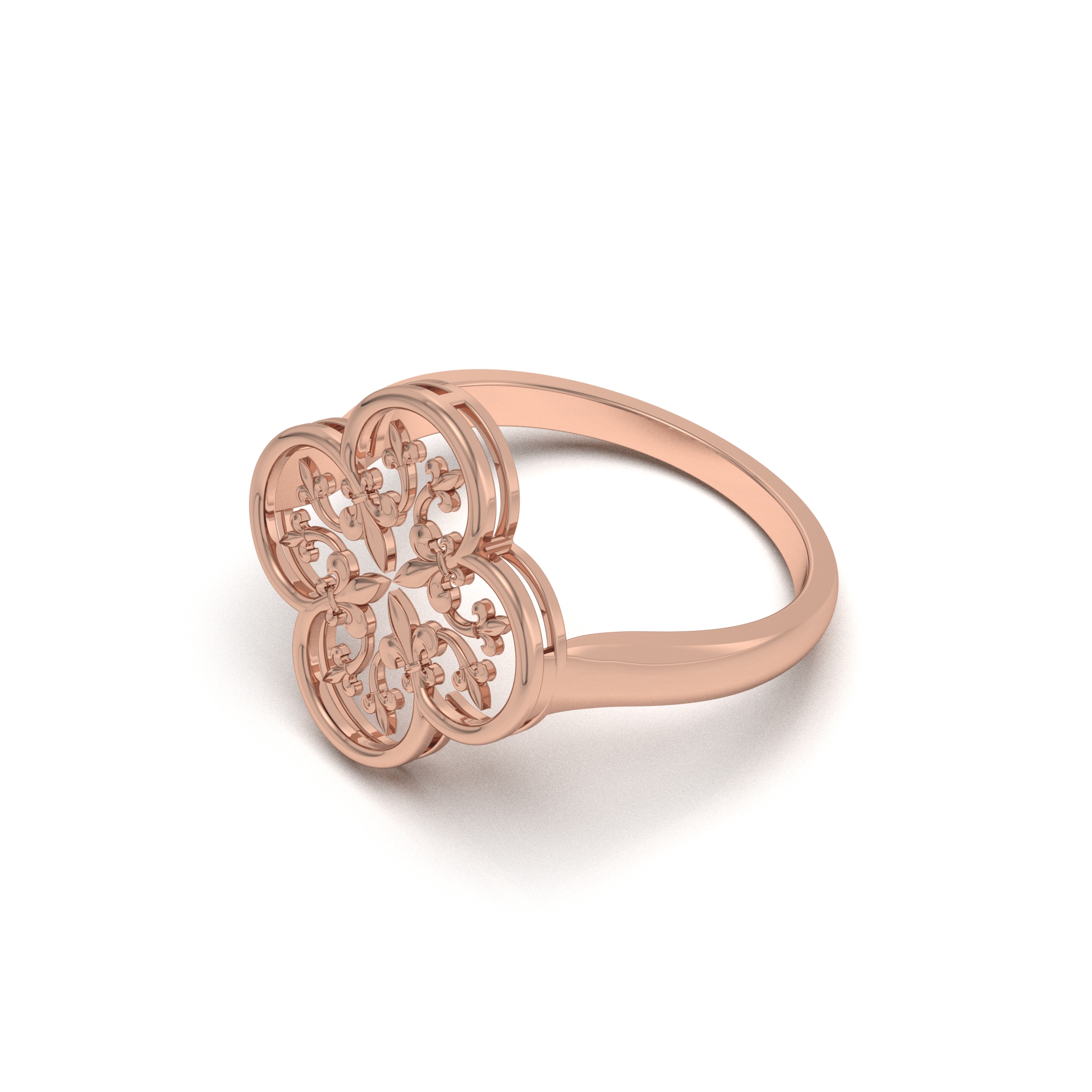 Filigree Clover Ring 9 Filigree Clover Ring