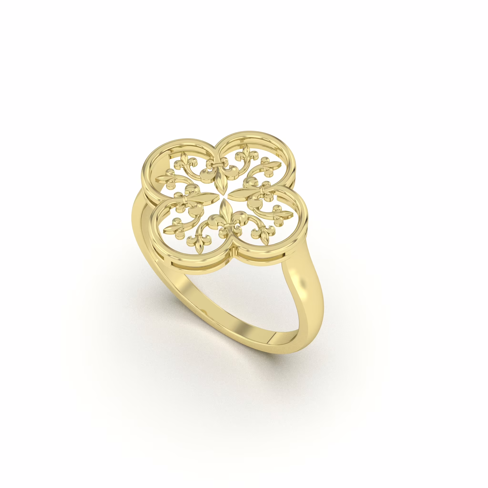 Filigree Clover Ring 1 Filigree Clover Ring