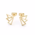 Deco Triangle Earrings