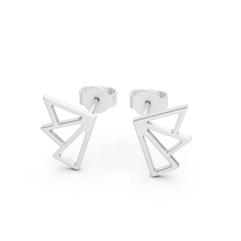 Deco Triangle Earrings