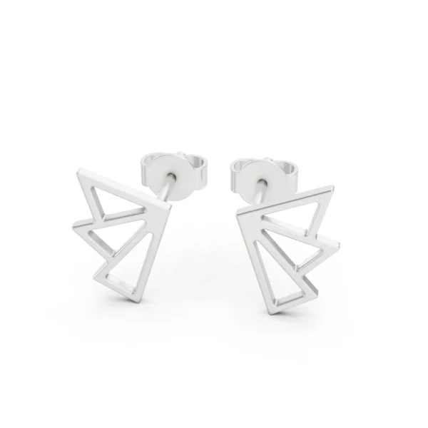 Deco Triangle Earrings
