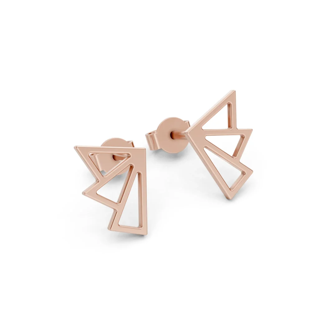 Deco Triangle Earrings