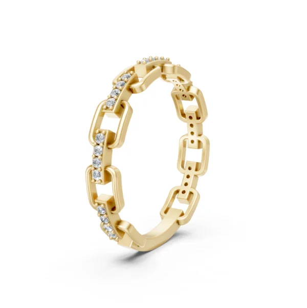Diamond Paperclip Band
