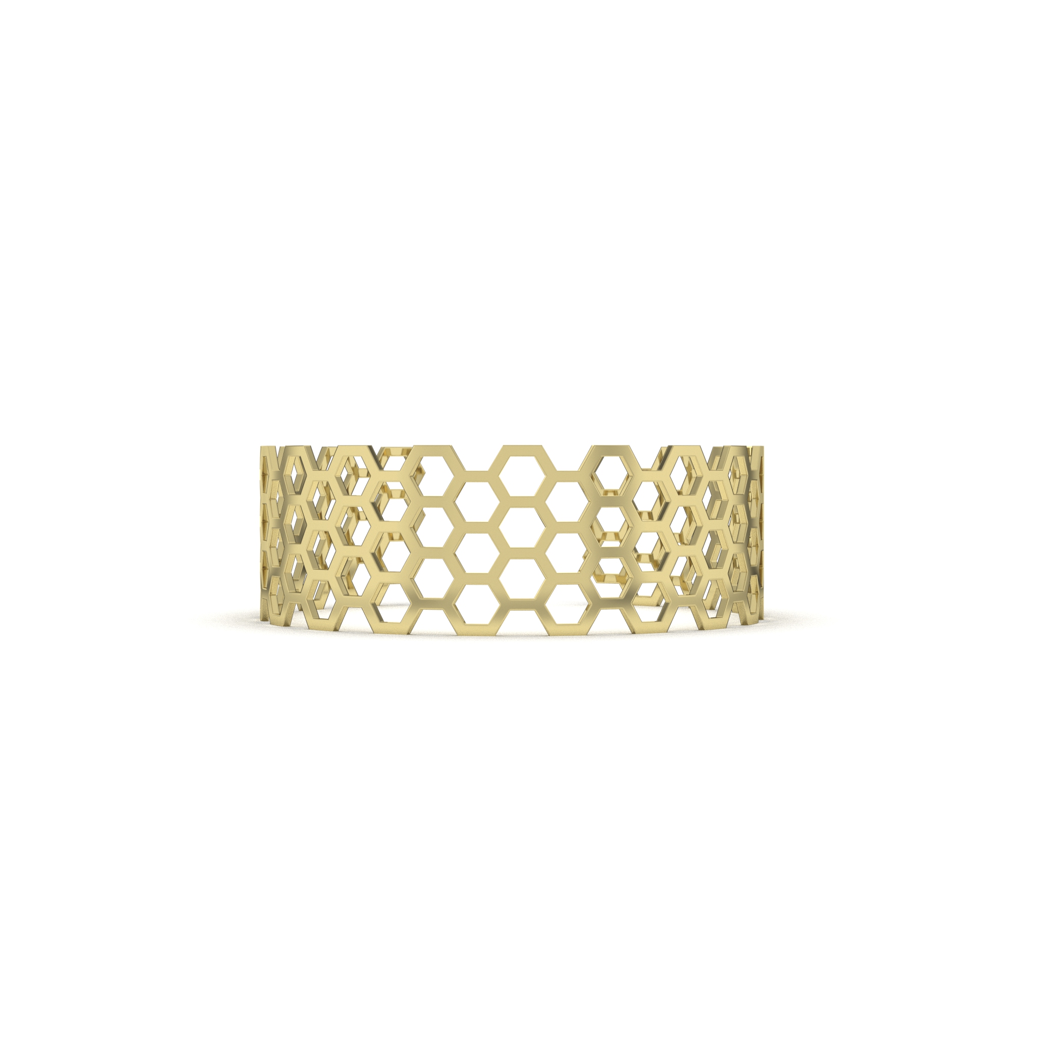 Honeycomb Cuff Bangle
