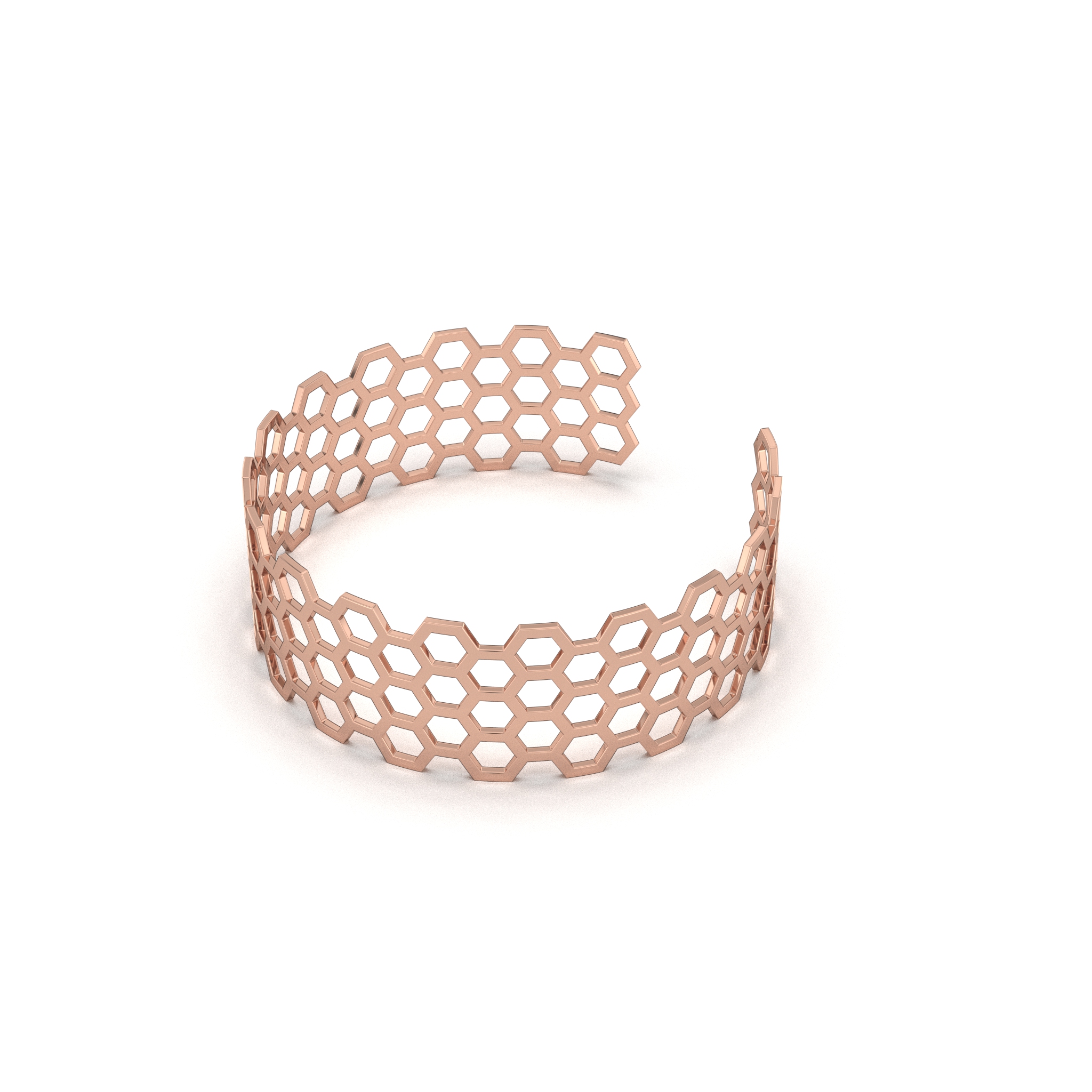 Honeycomb Cuff Bangle