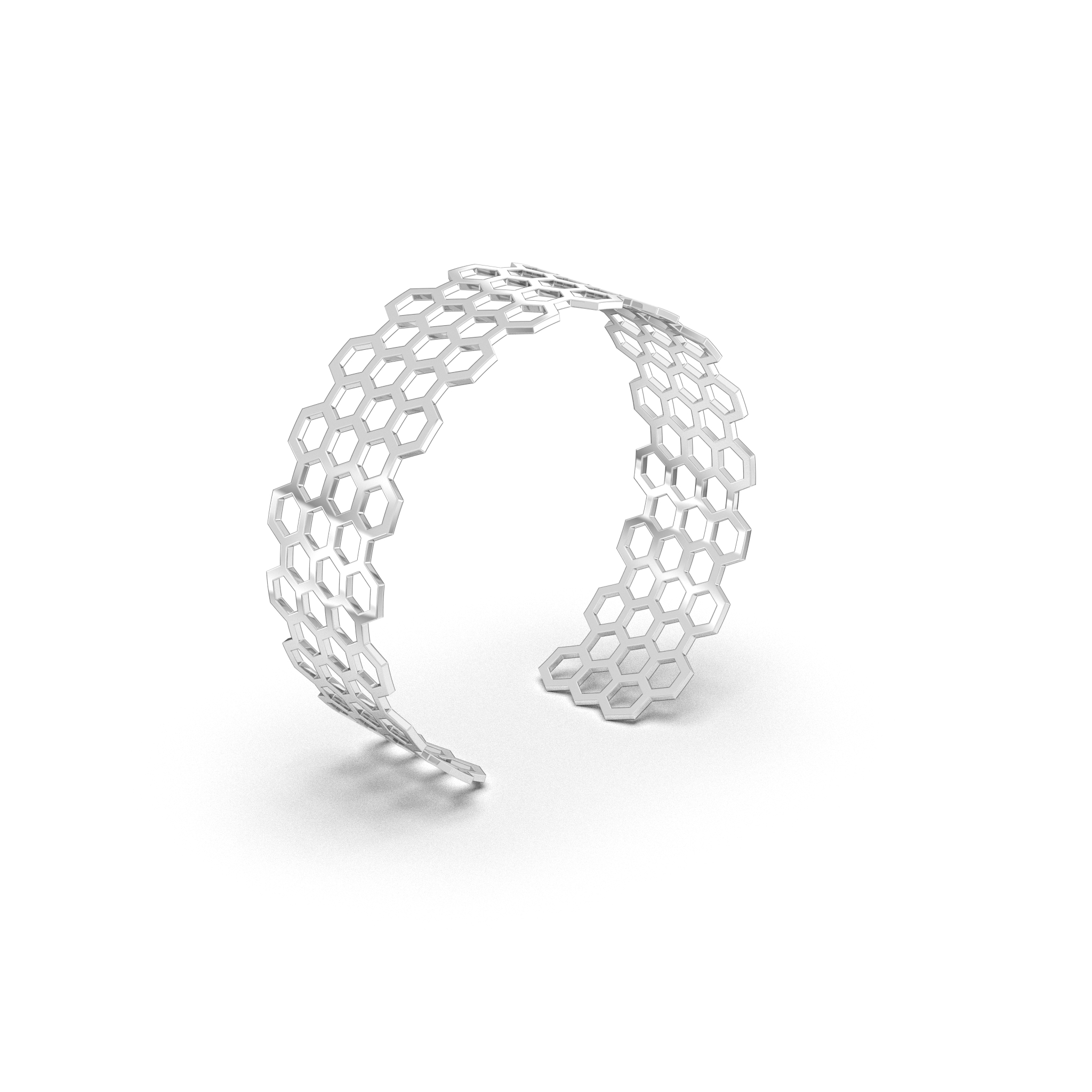 Honeycomb Cuff Bangle