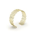 Honeycomb Cuff Bangle