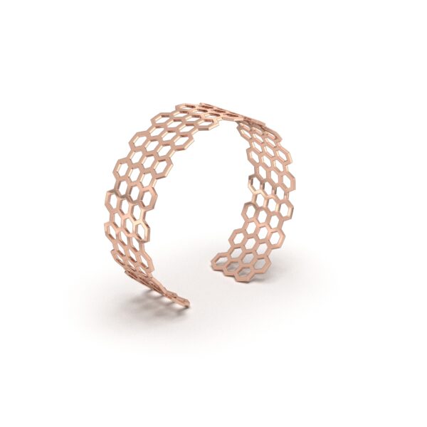 Honeycomb Cuff Bangle
