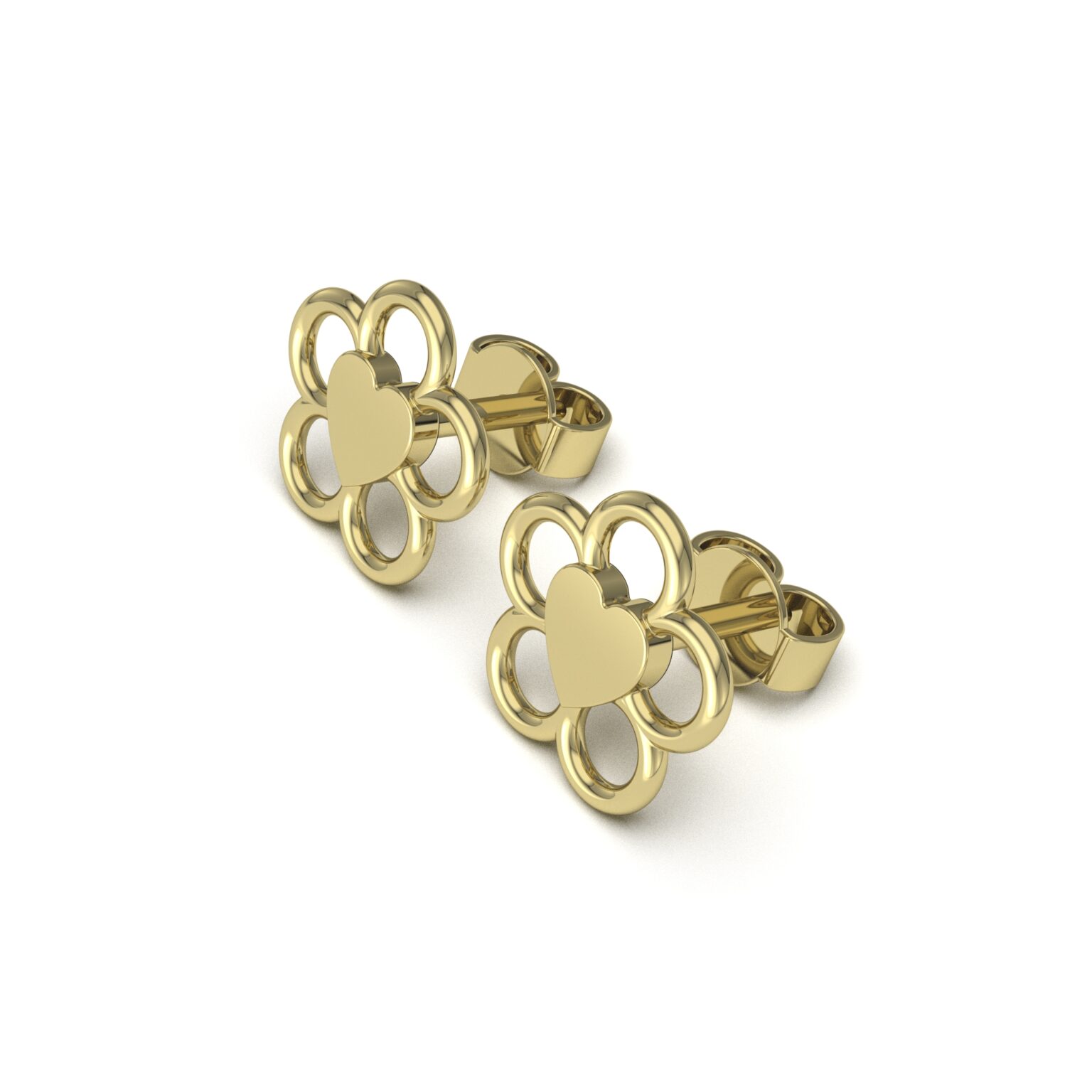 Petal Heart Earrings