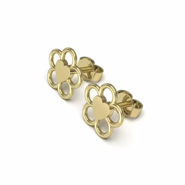 Petal Heart Earrings