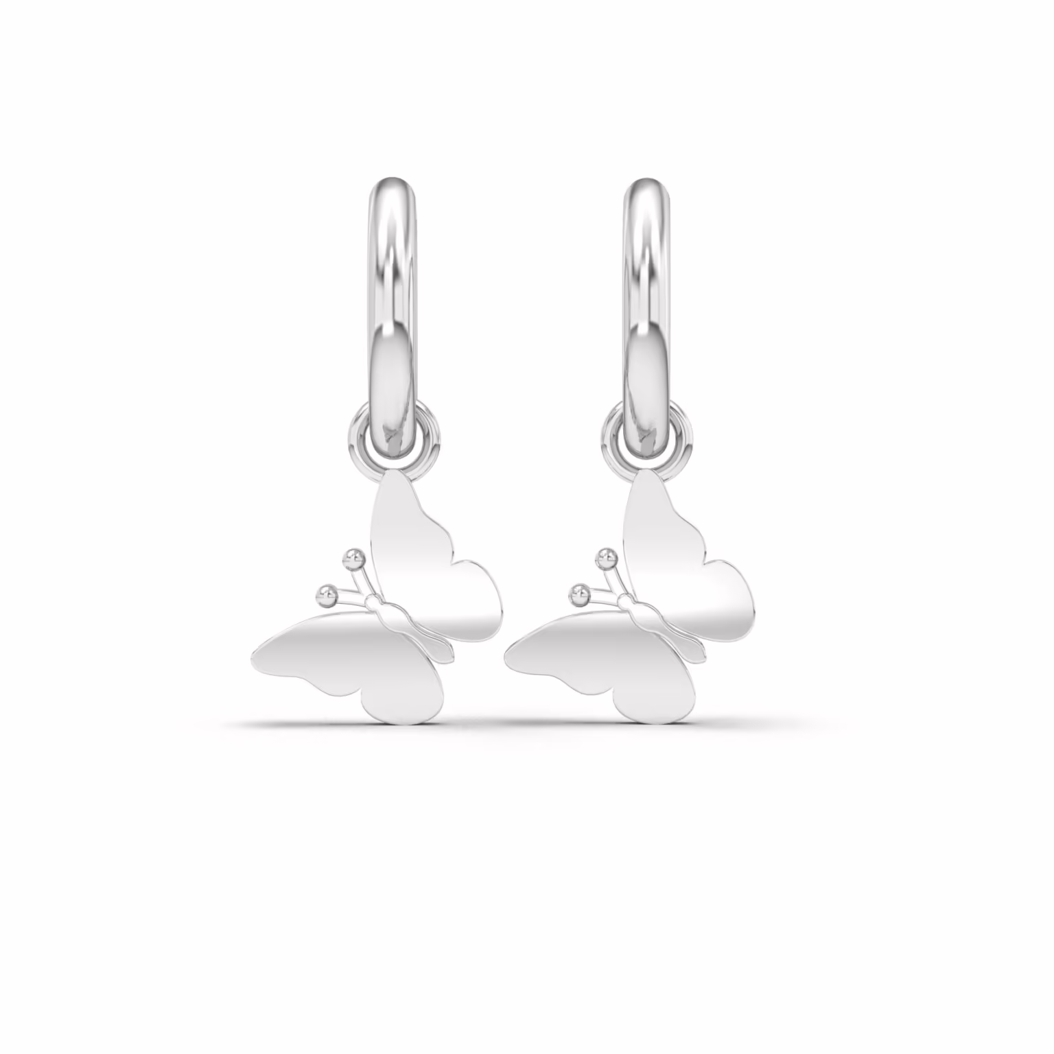 Butterfly Dangle Hoops