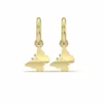 Butterfly Dangle Hoops