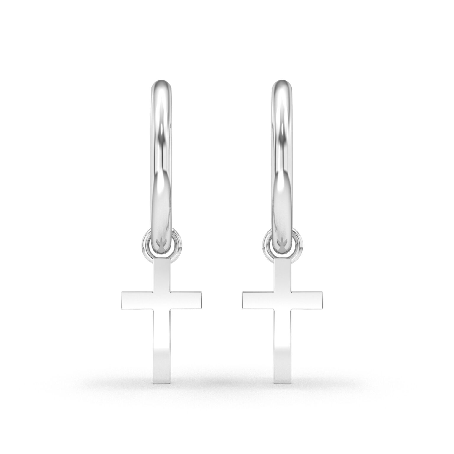 Cross Charm Earrings