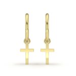 Cross Charm Earrings