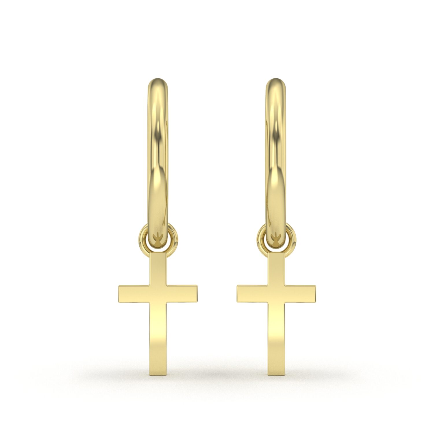 Cross Charm Earrings