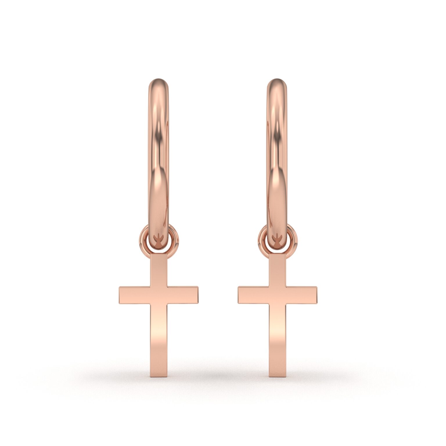 Cross Charm Earrings